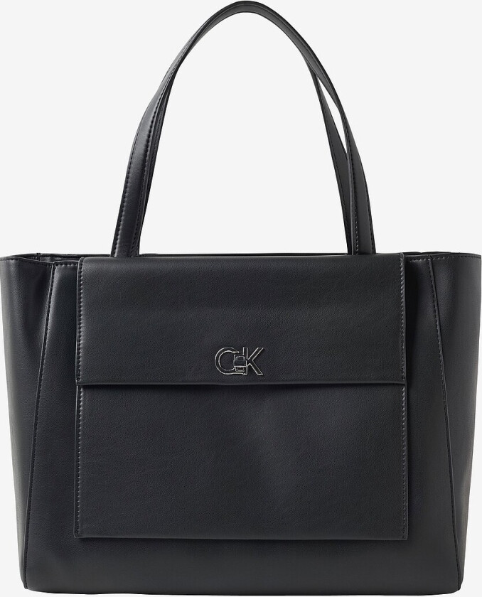 Totebag CK Re-lock Medium Shopper - Svart