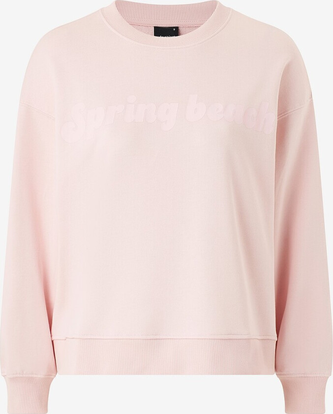 Collegegenser Embroidery Sweater - Rosa