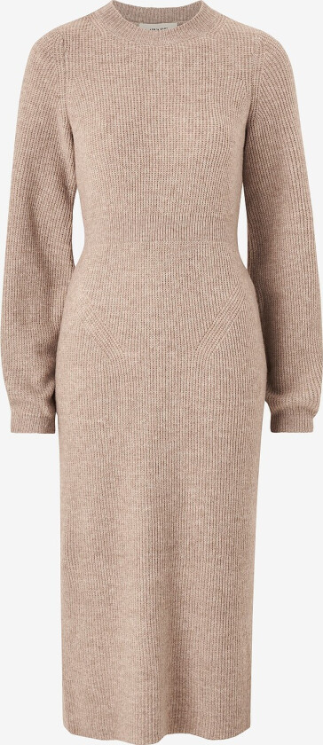 Maxikjole vmAngalina LS O-neck 7/8 Knit Dress - Brun