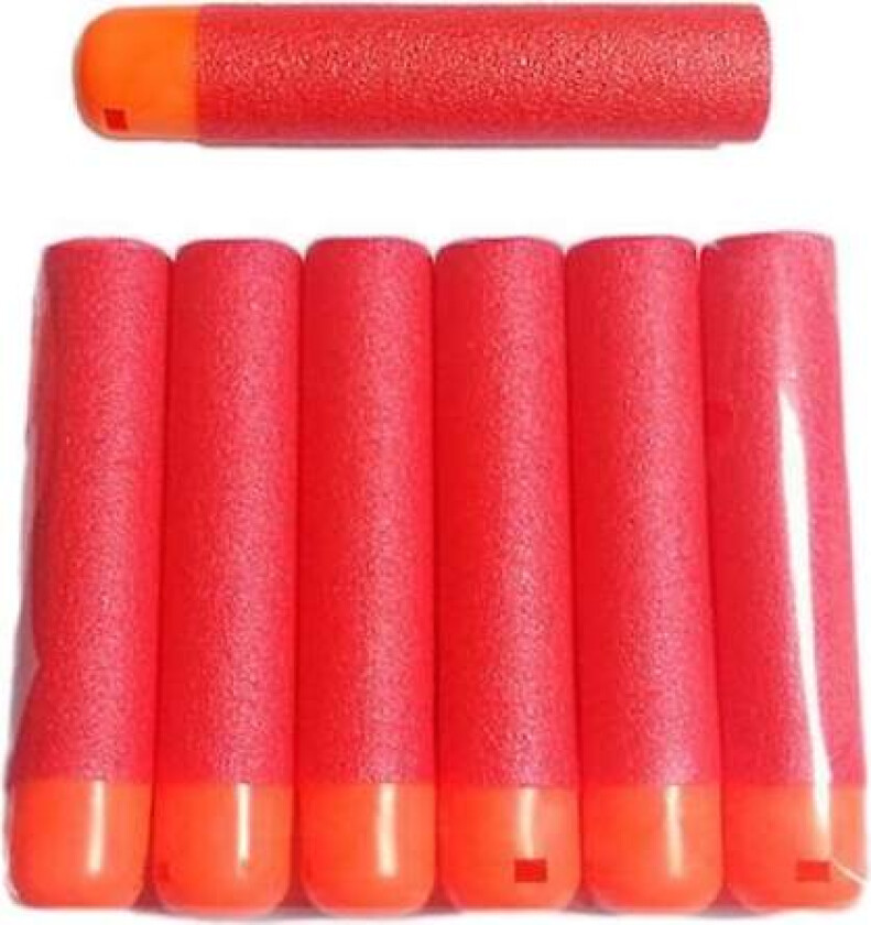 Hot nye tilbud! Høy kvalitet 6 stk Mega For Nerf 9.5cm Røde Sniper Rifle Dart Kuler Mega Skum Refill Darts Store
