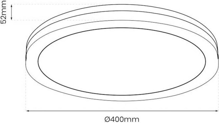 LED-taklampe Marlon, Ø 40 cm, svart, plast, IP54