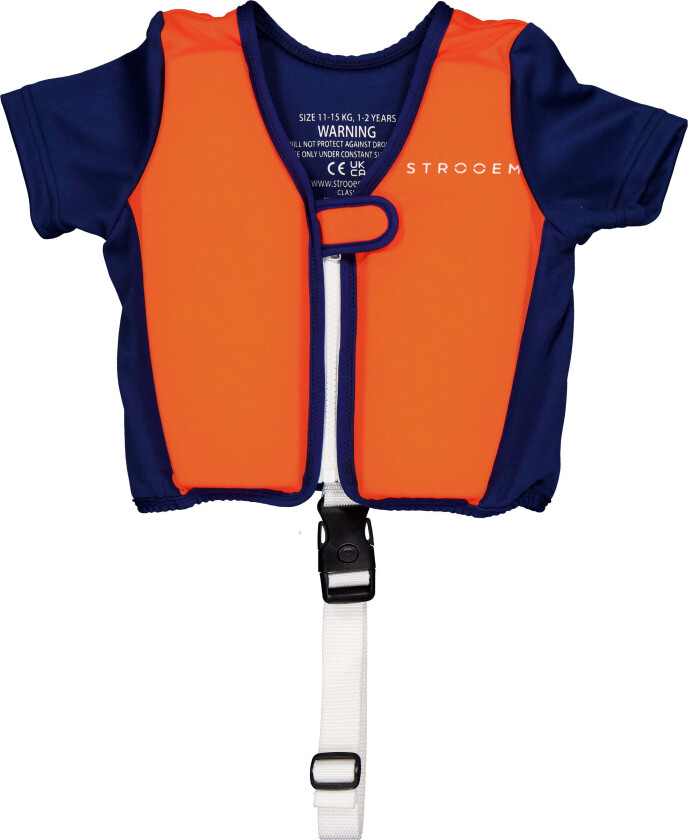 Svømmevest, Orange-Navy, 4-6 år - Svømmetilbehør - Polyester