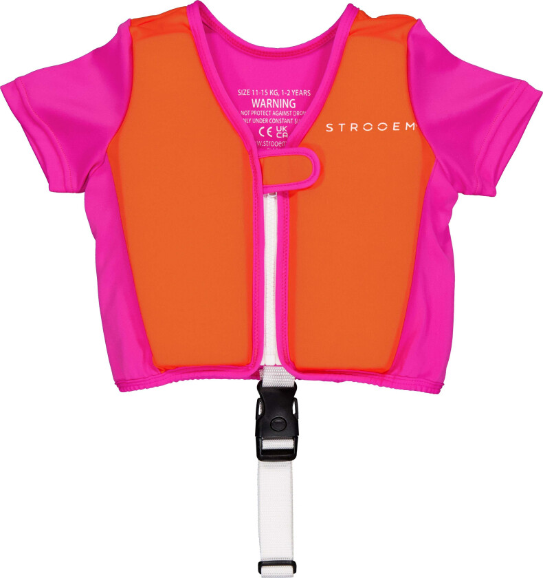 Svømmevest, Orange-Pink, 1-2 år - Svømmetilbehør - Polyester