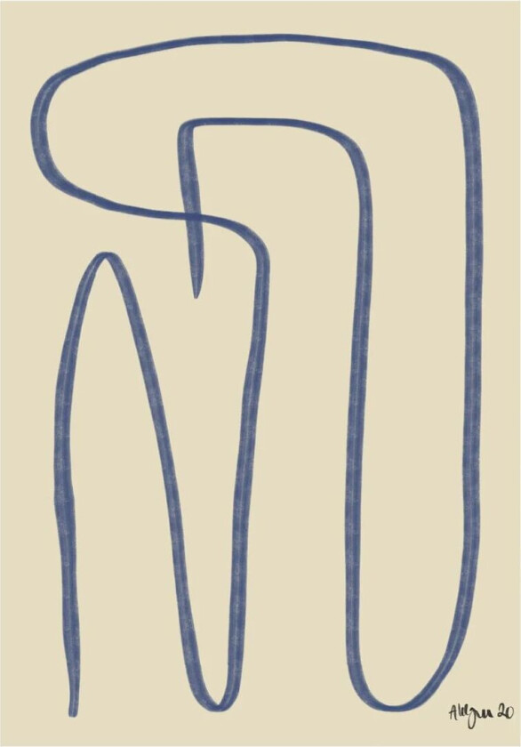 Different Ways poster blå 50x70 cm