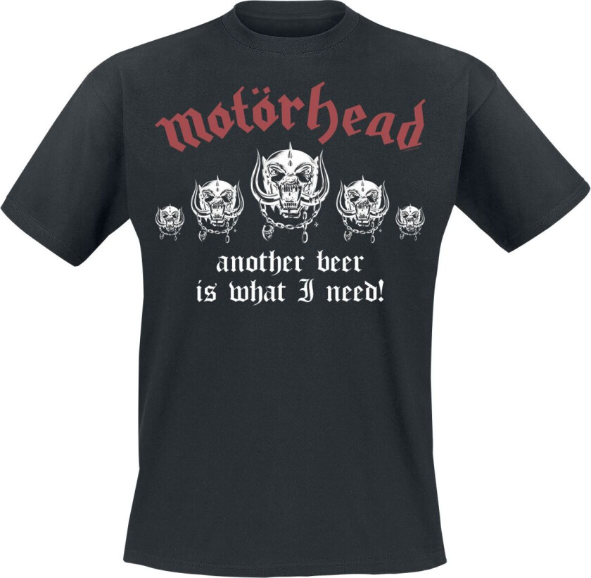 T-skjorte - 50th Another Beer Lemmy's Lounge - S til 4XL - Herrer - svart