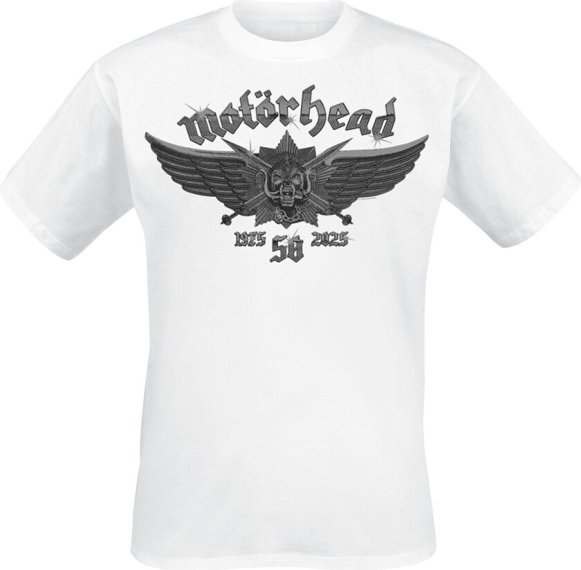 T-skjorte - Wings Badge - S til 4XL - Herrer - hvit
