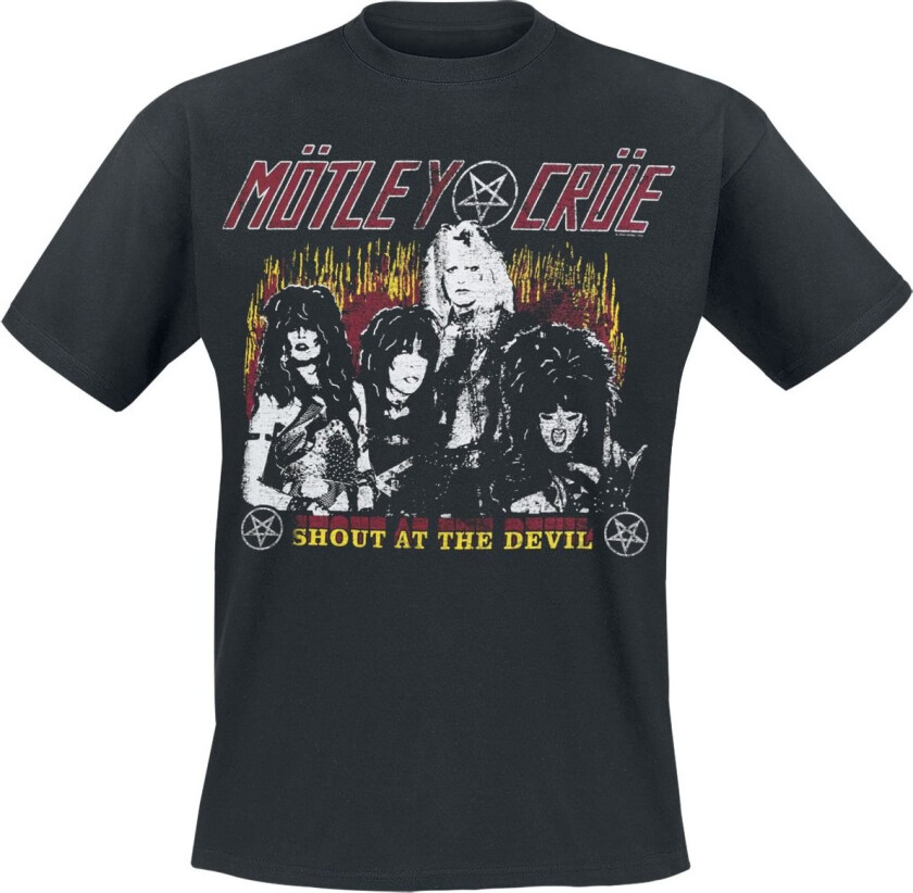 T-skjorte - SATD Vintage Flame - S til 4XL - Herrer - svart