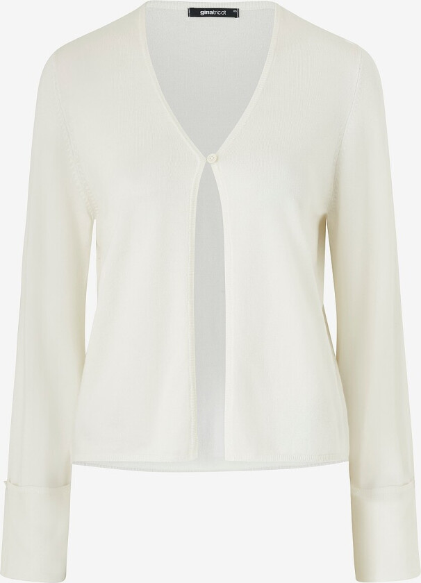 Kardigan Folded Sleeve Knitted Cardigan - Natur