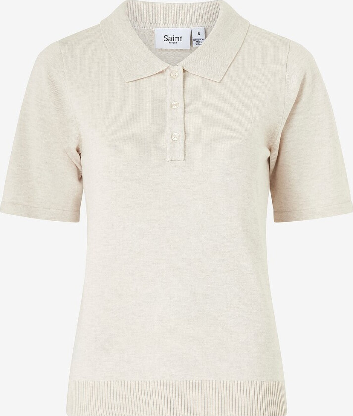 Genser MilaSZ Polo SS Pullover - Beige