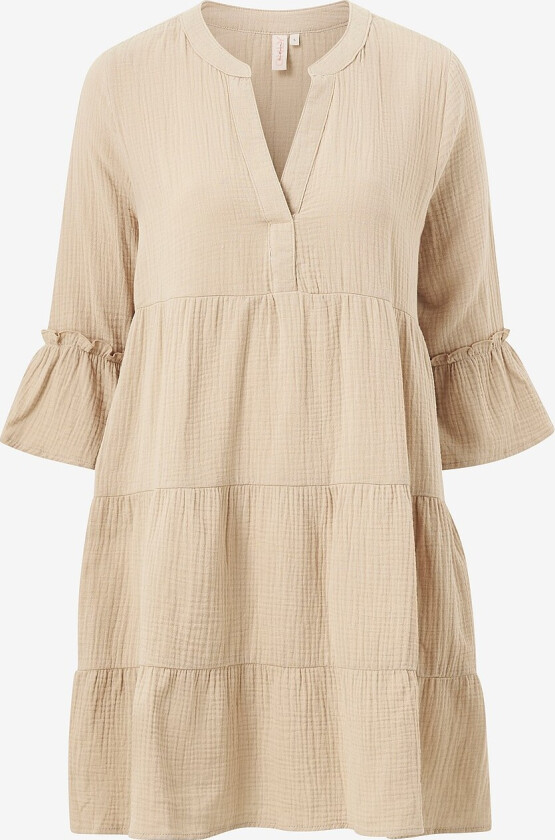 Kjole onlThyra Peplon Dress Wvn - Brun