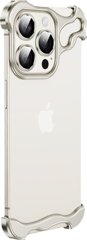 INF Unikt metallrammedeksel + linsefilm for iPhone 15 Pro Max