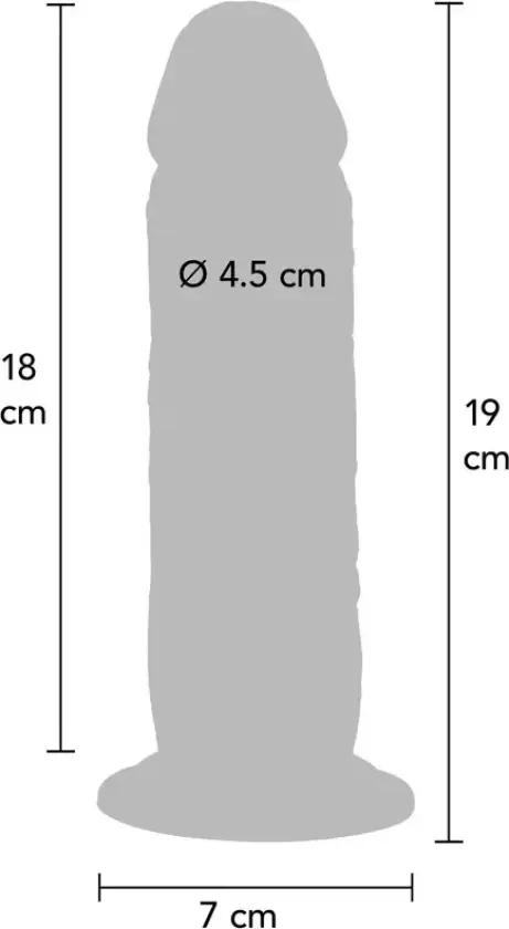 Foreskin Dong Realistisk Dildo - 19 cm