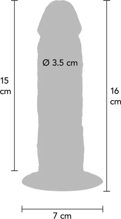 Foreskin Dong Naturtro Dildo - 15 cm