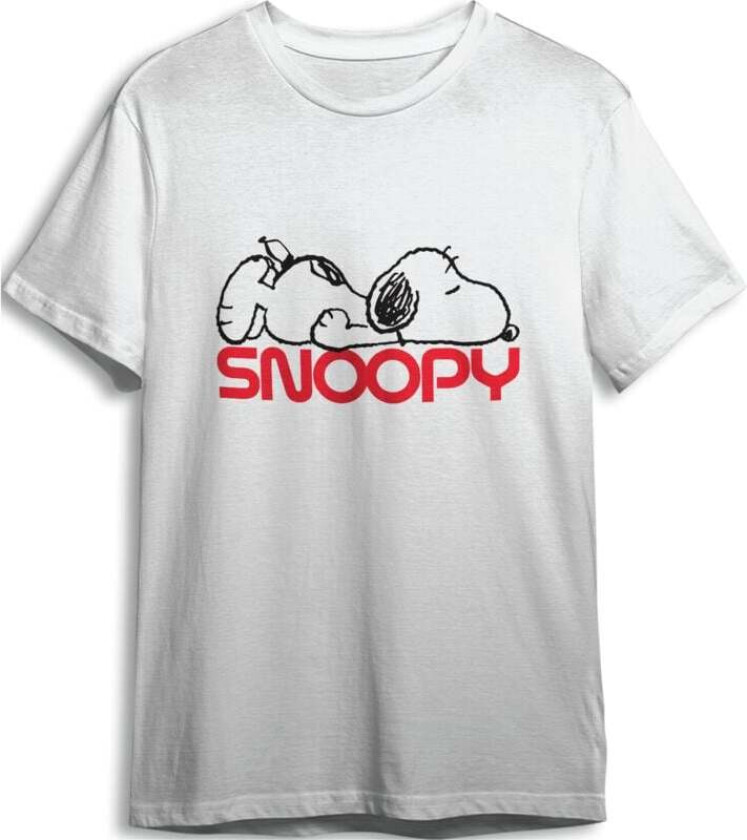 T-skjorte - Snoopy - S til XXL - Herrer - hvit