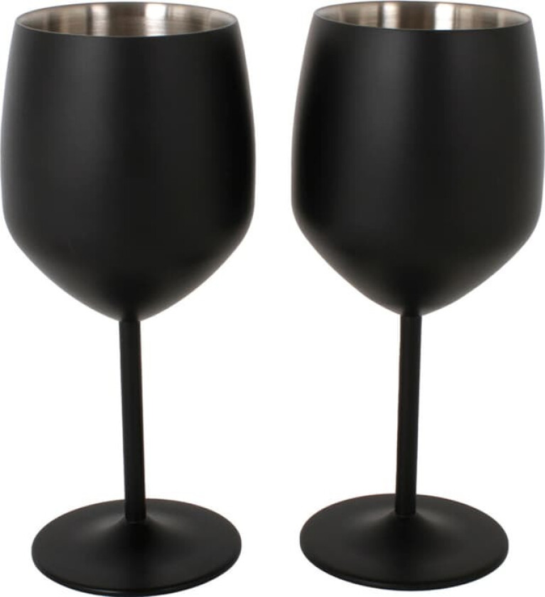 Metal Wine Glass - pakke med to