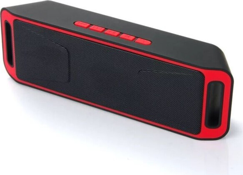 Eksplosiv Sc208 Bluetooth-høyttaler Bil Bærbar Dobbelthøyttaler Subwoofer Kort Liten Lyd Rød