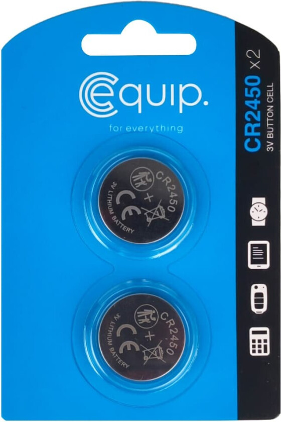 CR2450 batteripakke (2-pakning)
