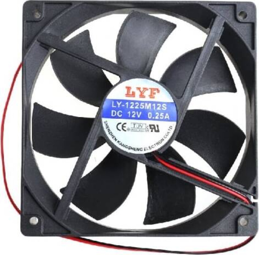 120x120x25mm CPU Kjølevifte 12V 2pin Stille PWM Vifte CPU Kjøler Kabinett Kjøler