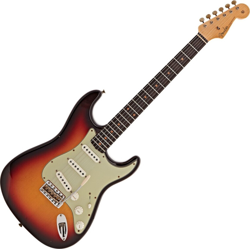 1960 Stratocaster Journeyman Relic Aged Chocolate 3 Colour Sunburst #R135693