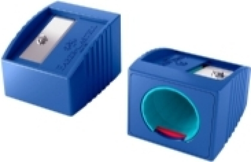 181780, Manuell blyantspisser, Blå, Resirkulert plast, 1 stykker