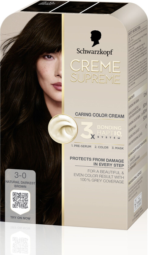 Creme Supreme 3-0 Natural Darkest Brown - 1 pcs