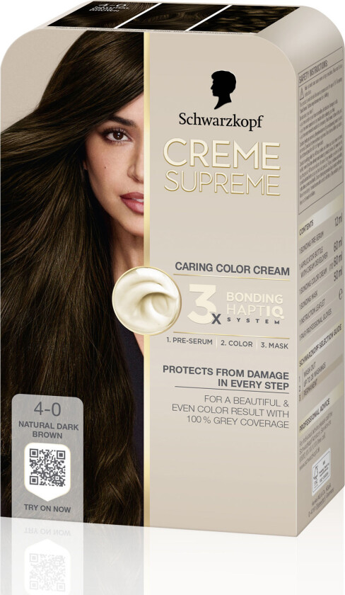 Creme Supreme 4-0 Natural Dark Brown - 1 pcs