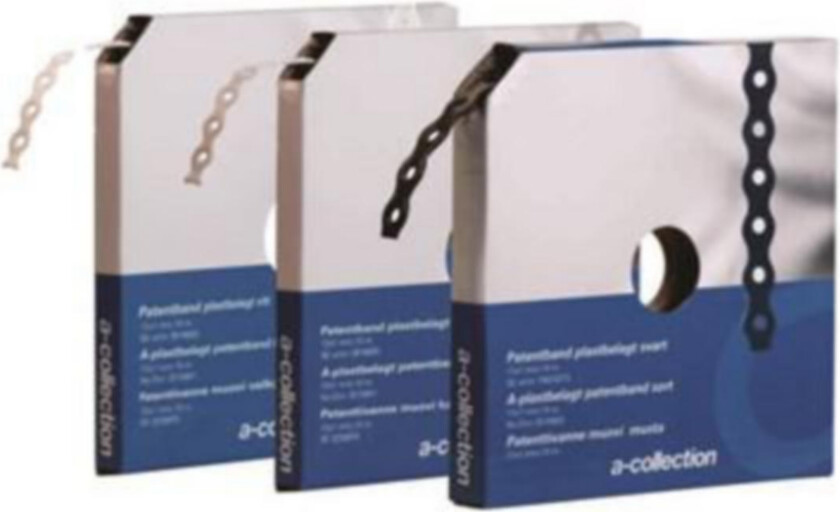 Bilde av A-Collection Patentbånd Hvit Plast 12X1 10M