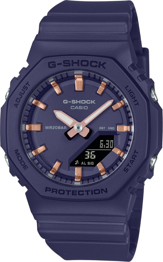 G-Shock GMA-P2100M-2AER - Anadigi - Blå - Unisex - Resin - Mineral