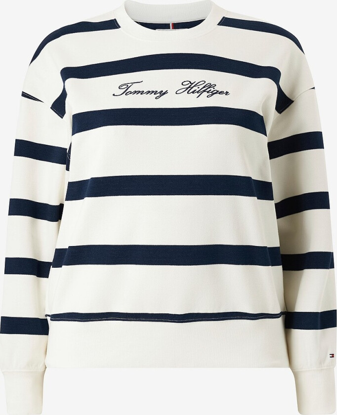 Collegegenser Crv Script Reg Pique Swtshrt - Hvit