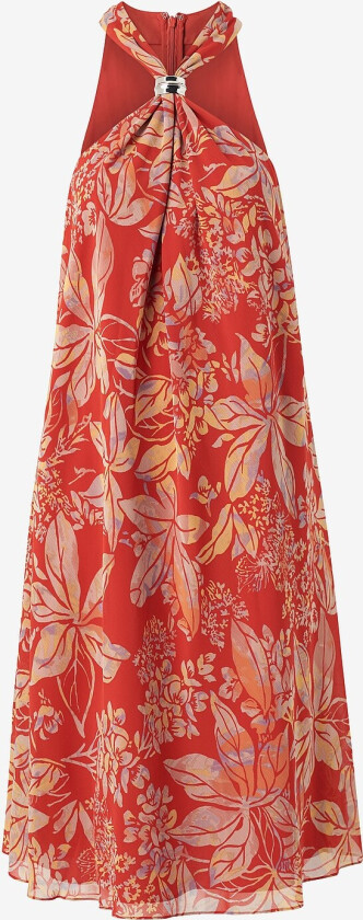 Kjole Poly Crinkle Ggt 58-dress W/ Trim - Flerfarget