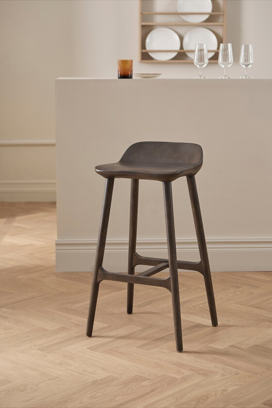 Barstol Bar Stool Vera Setehøyde 70 cm - Grå