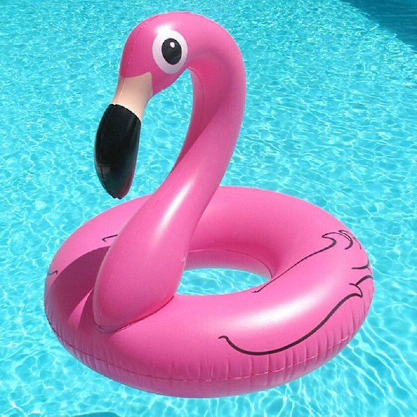 Rms Jumbo Oppblåsbar Rosa Flamingo Badering For Strand & Basseng Om Sommeren