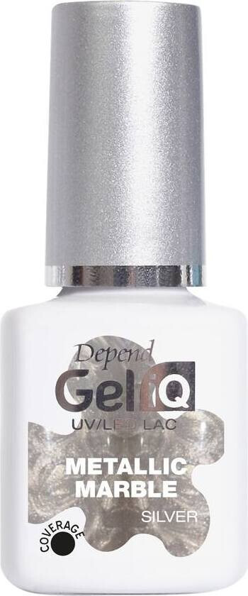 Gel iQ Effect Metallic Marble Silver 5ml