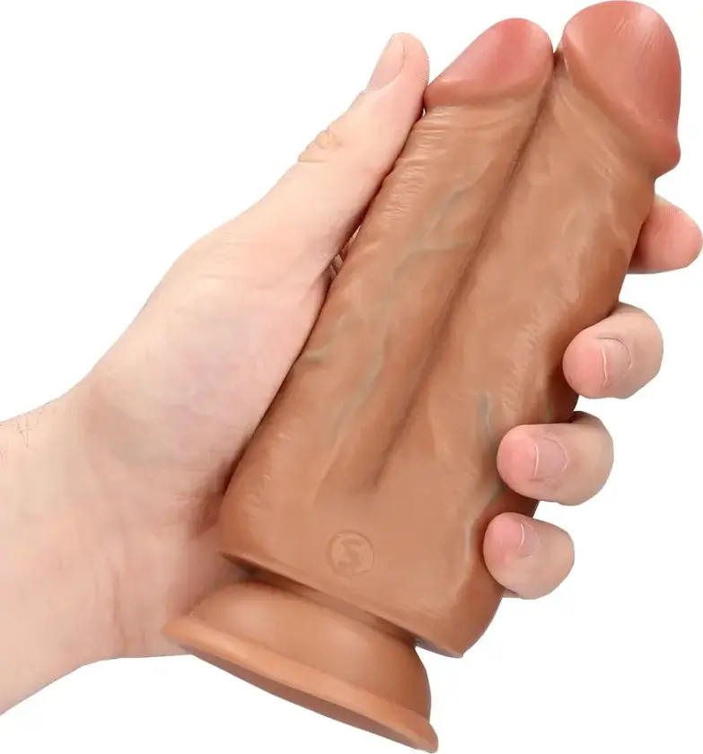Two in One Dobbeldildo - Tan