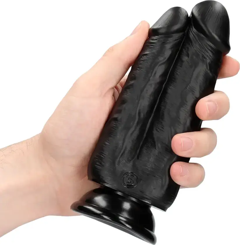 Two in One Dobbeldildo - Sort