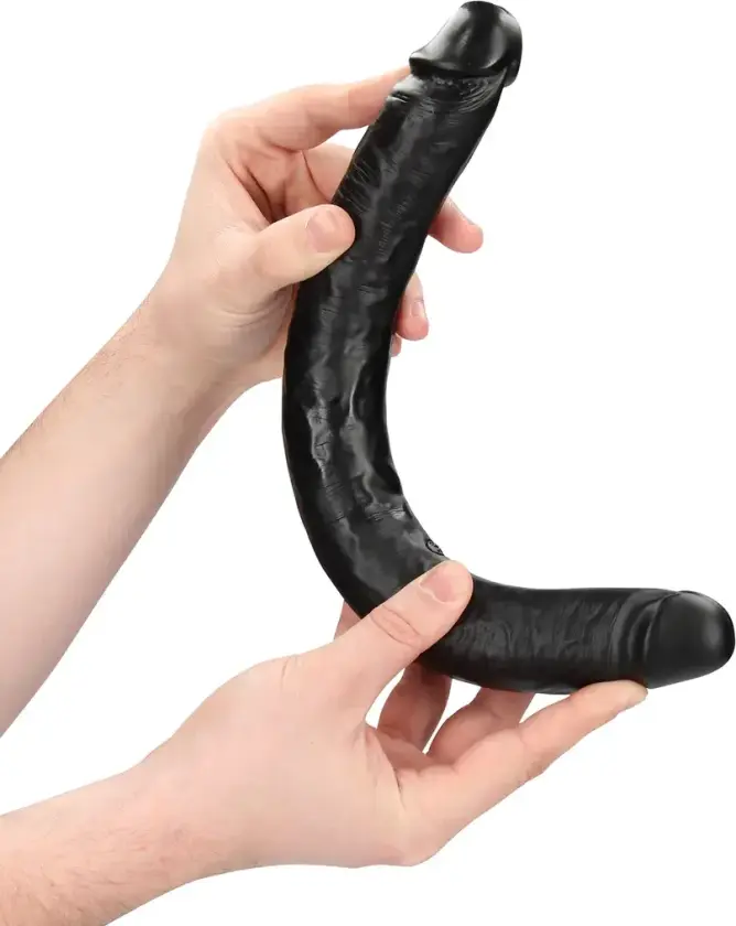 Dobbeldildo Slim Double Ended Dong Sort - 35,6 cm