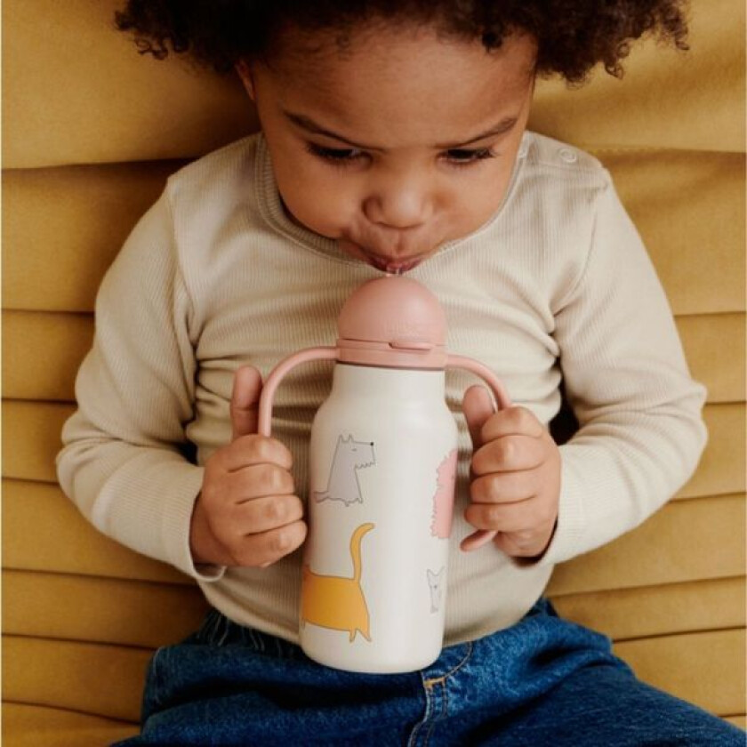 Drikkeflaske 250ml Kimmie Cats and Dogs/ Sandy