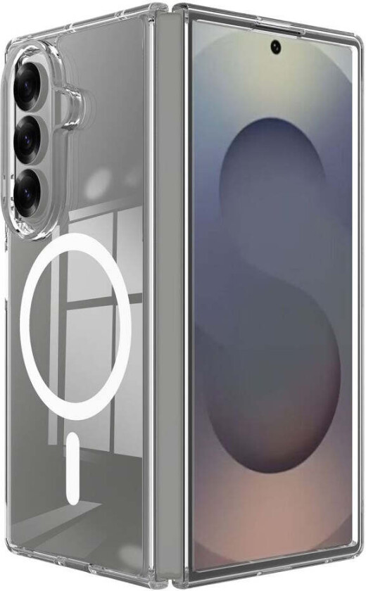 Samsung Galaxy Z Fold7 Hybrid Plast Deksel - MagSafe Kompatibel - Gjennomsiktig