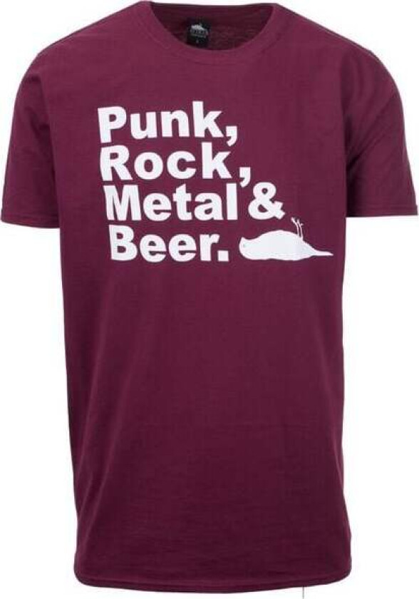 T-skjorte - PRMB T-skjorte - S til XXL - Herrer - mørkerød