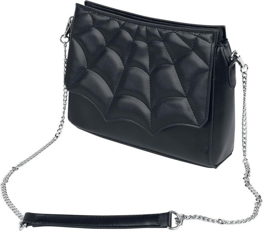 Goth Håndveske - Mabris Shoulder Bag - Damer - svart-sølv