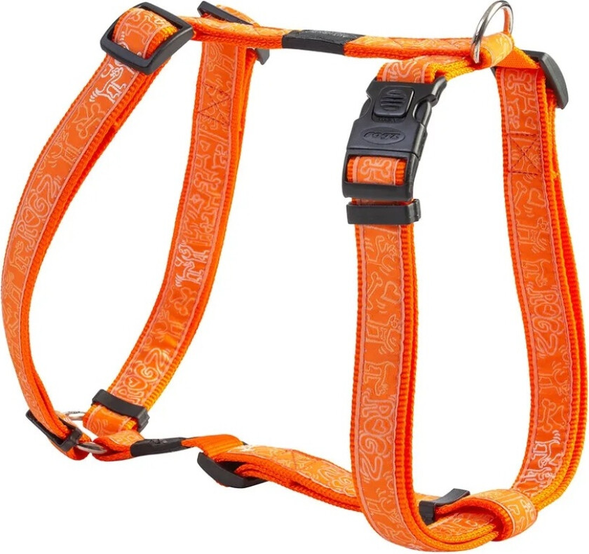 Rogz Fancy Dress Sele - 60-100cm - Orange-Oransje