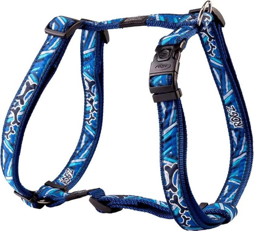 Rogz Fancy Dress Sele - 60-100cm - Navy Blå