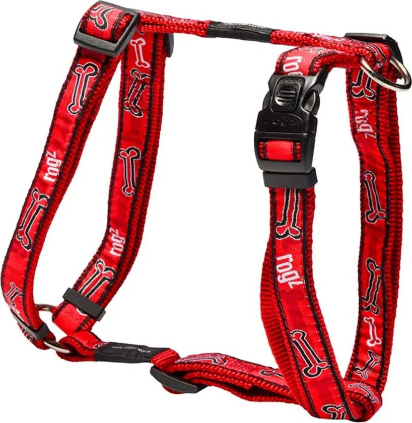 Rogz Fancy Dress Sele - 60-100cm - Rød