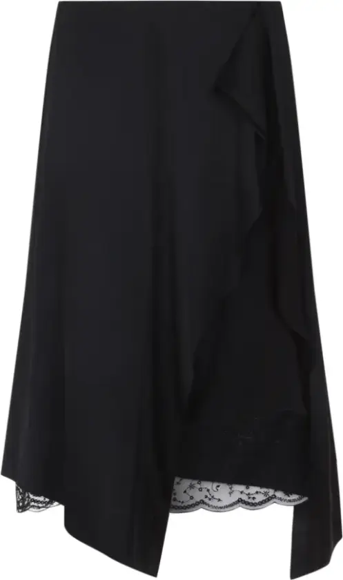 Dame, Skjørt, Svart, XS