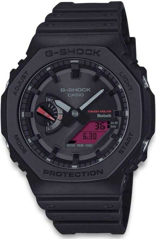 G-Shock GA-B2100BBR-1AER - Anadigi - Sort - Herreklokker - Resin - Mineral