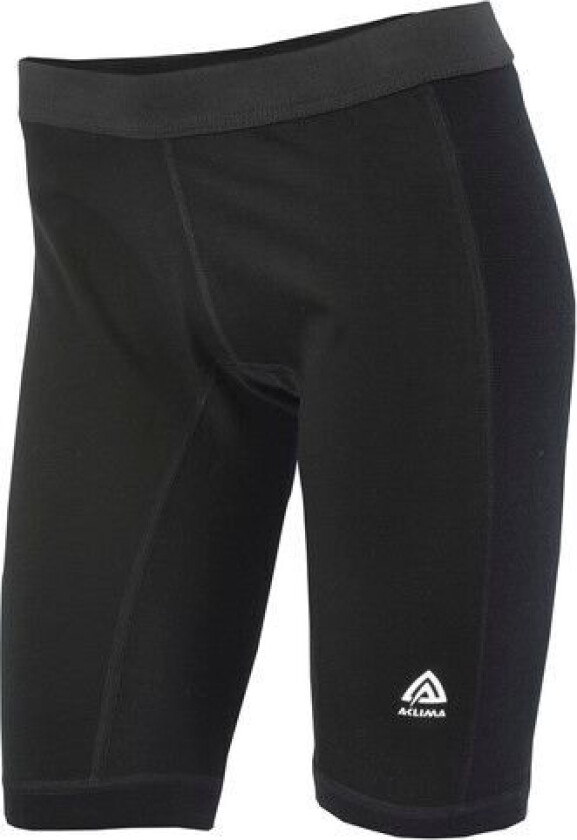 WarmWool Long Shorts W/Windstop Woman Jet Black XXL, Jet Black