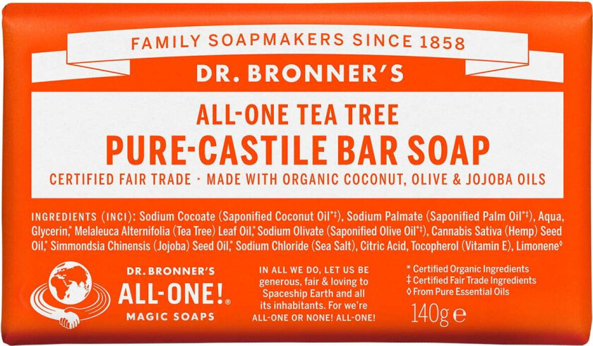 Magic Soaps All-One Hemp Tea Tree, 140 g Bad- & Dusjkrem