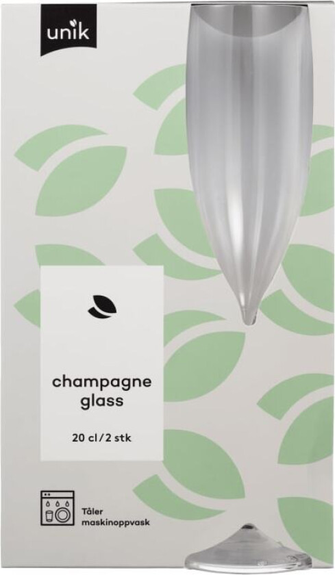 Champagneglass 20cl 2stk