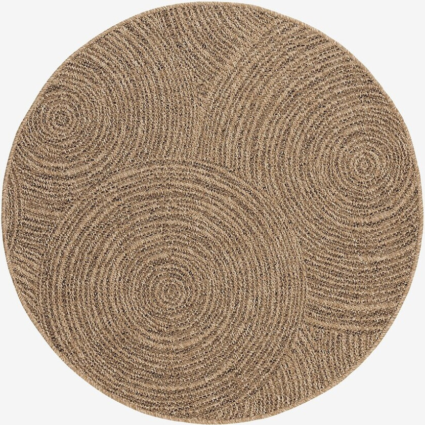Flatvevd teppe Natural - Natur