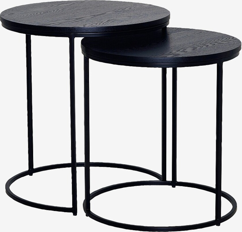 Kaffebord sett Duett 49 ask - Svart